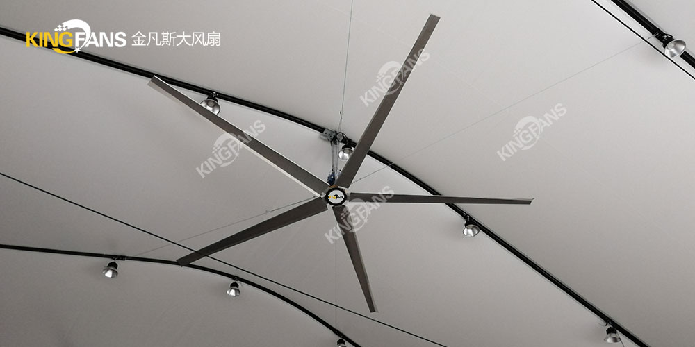 安裝完畢工業(yè)大風(fēng)扇